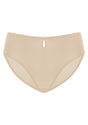 3D view of Natural Nude Bella smooth mesh bikini, perfect for matching with unlined balconette bras.