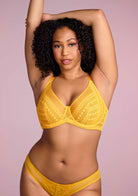Heroine Polka Dot Sexy Lace Unlined Bra - HSIA