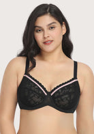 Jessamine Contrast Color Lace Underwire Bra Bundle - HSIA