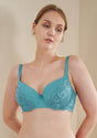 Lovelush Flower Trim Padded Underwire Bra Bundle - HSIA