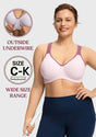 ComfyArc Unlined Outside Underwire Racerback Sports Bra