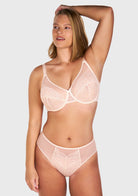 (Cardi B recommends)Enchante Unlined Non-padded Lace Underwire Bra - HSIA