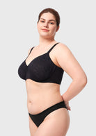 HSIA Auri Seamless Lace Support Bra Full Coverage Underwire Comfort Fit - HSIA
