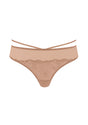 HSIA Renna Holiday Embroidered Red Mesh Thong Underwear - HSIA