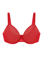 Seraphina Unlined Underwire Sheer Mesh Bra - HSIA