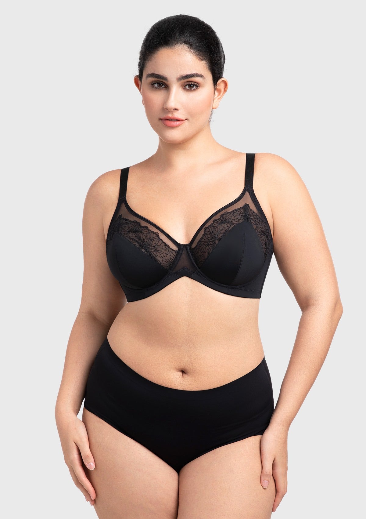 HSIA BloomStitch Floral Embroidery Underwire Bra 3/4 Cup Elegant Support Fit