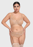HSIA Renna Holiday Embroidered Pink Mesh Brief Underwear - HSIA