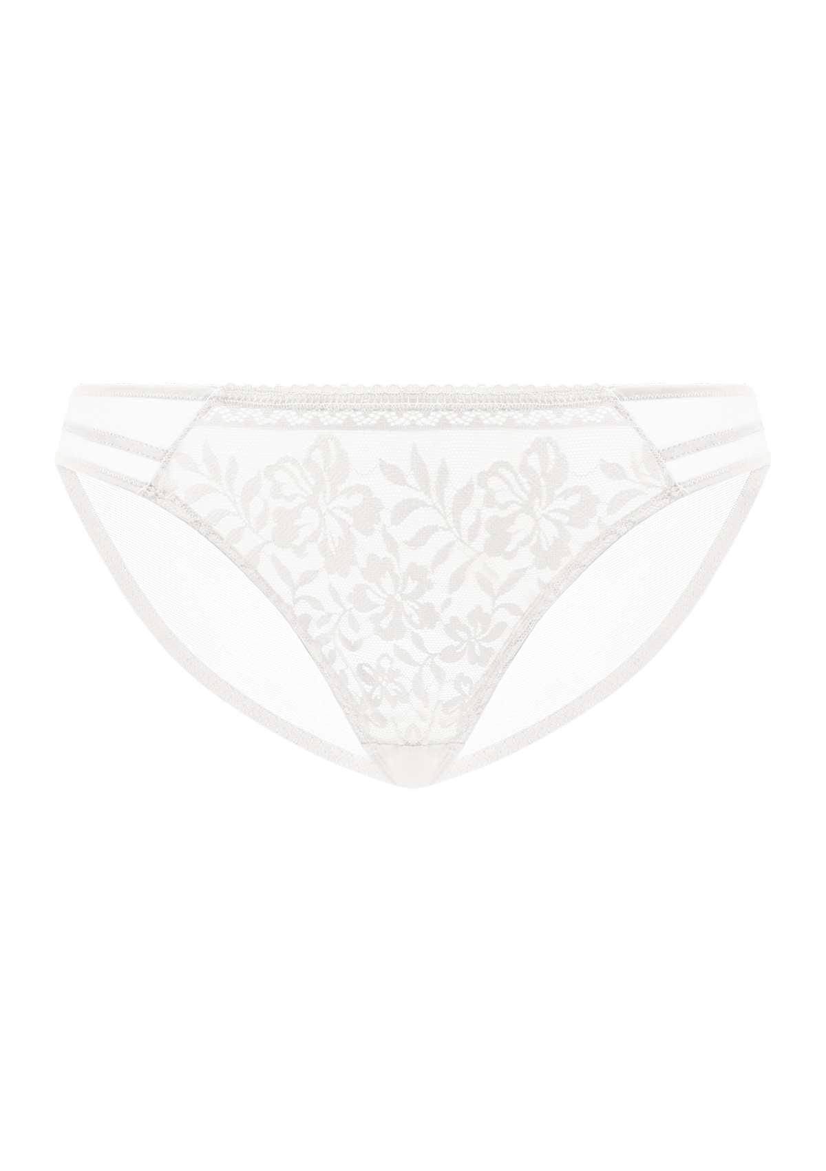Gladioli White Floral Lace Bikini Underwear - HSIA