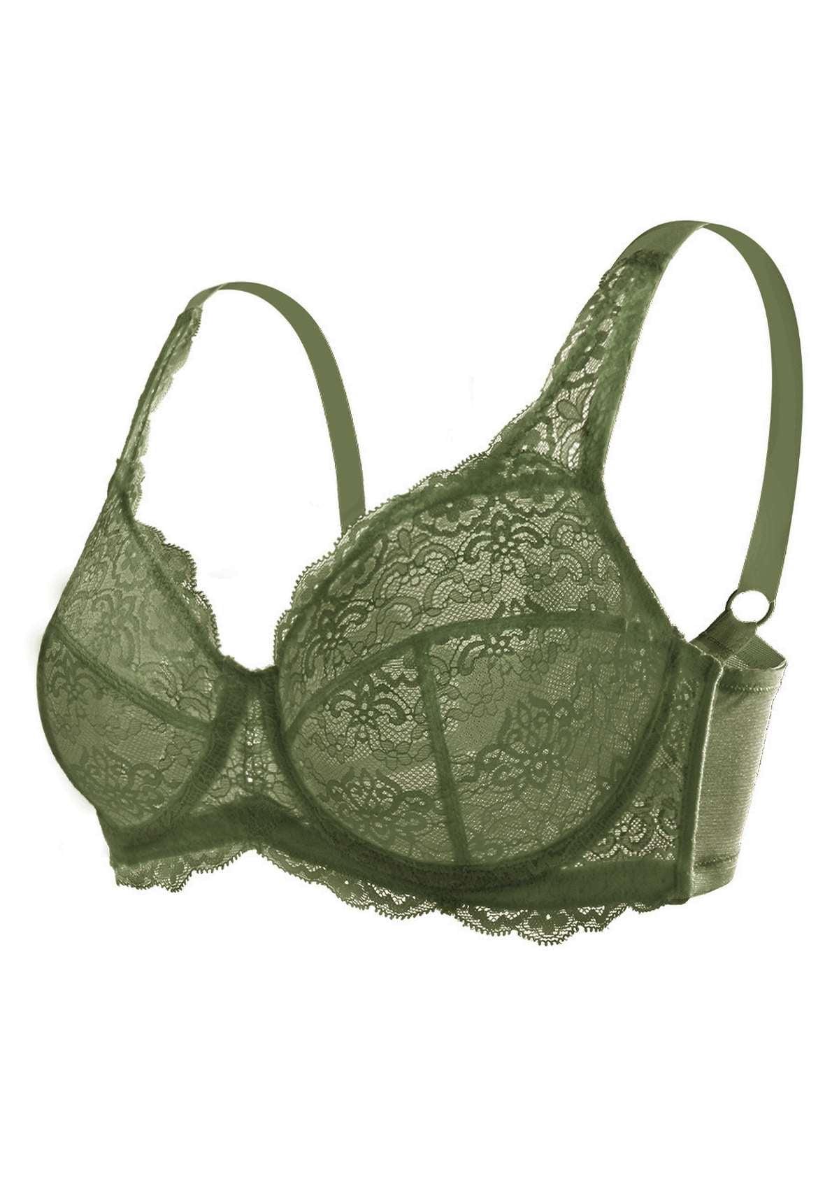 HSIA Black All-Over Floral Lace Bra Bundle - HSIA