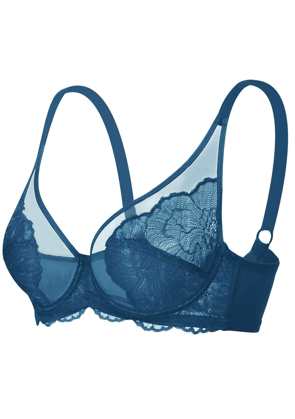 HSIA Blossom Pink Unlined Lace Bra - HSIA