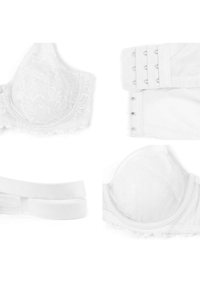 HSIA Blossom Pink Unlined Lace Bra - HSIA