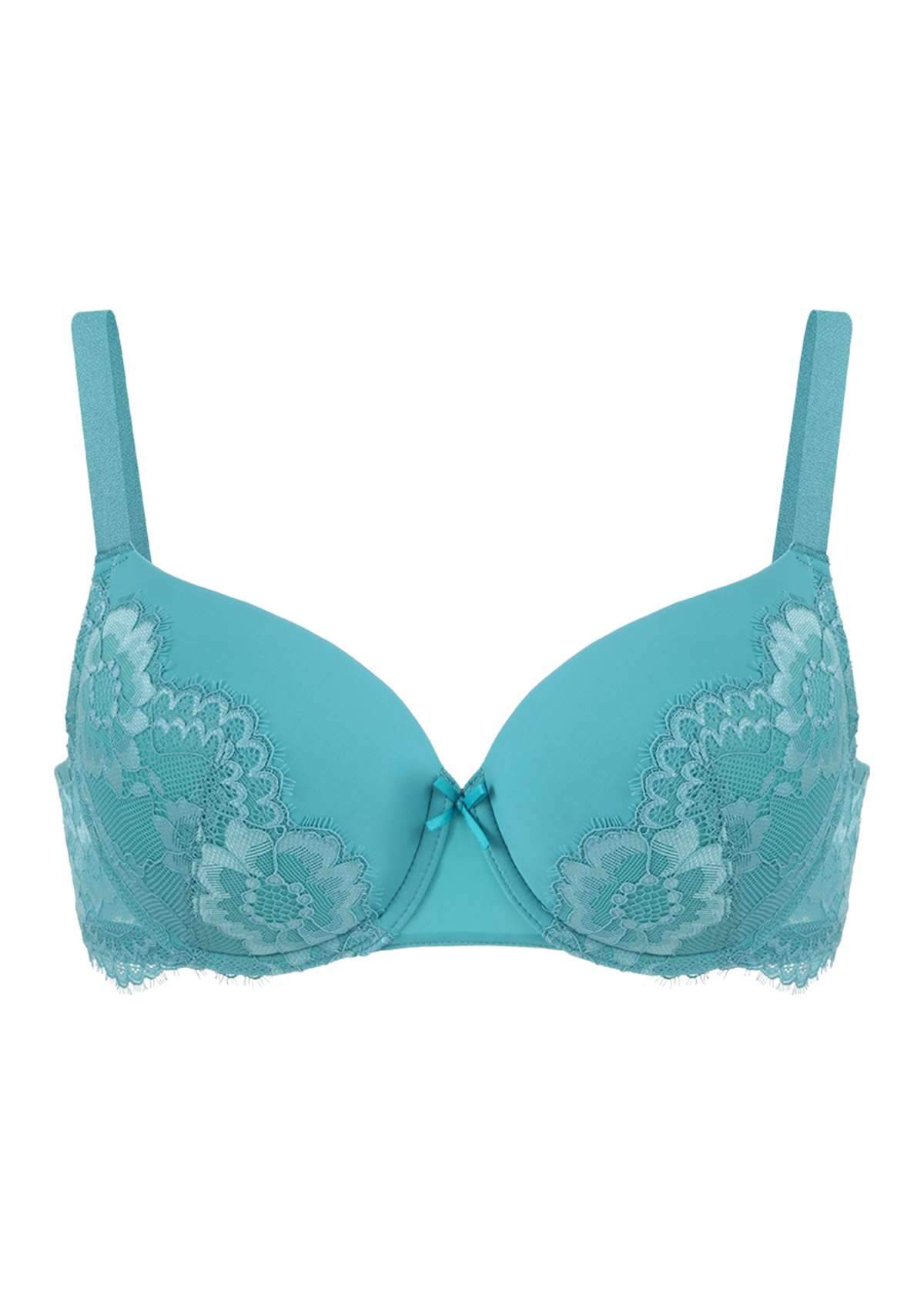 Lovelush Flower Trim Padded Underwire Bra Bundle - HSIA
