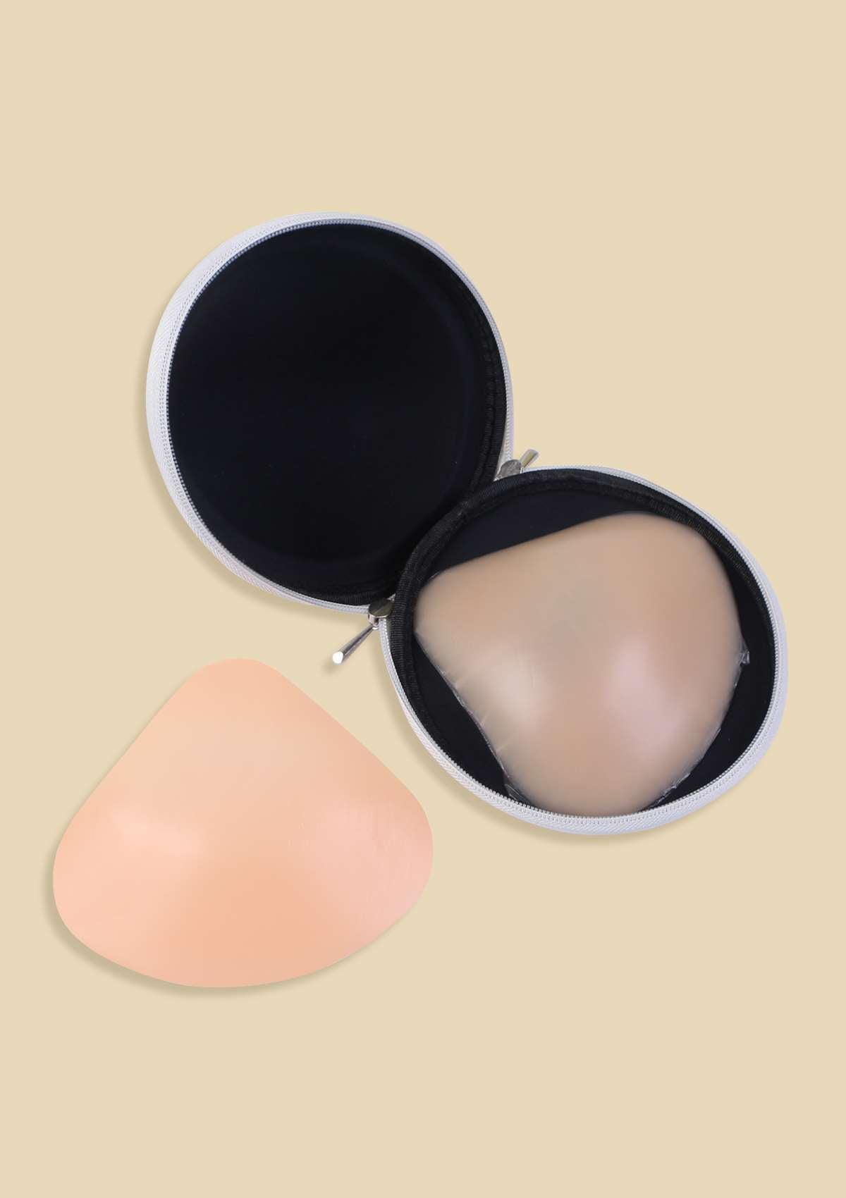 HSIA Reusable Beige Invisible Breast-Lifting Silicone Pasties 2 Pack - HSIA