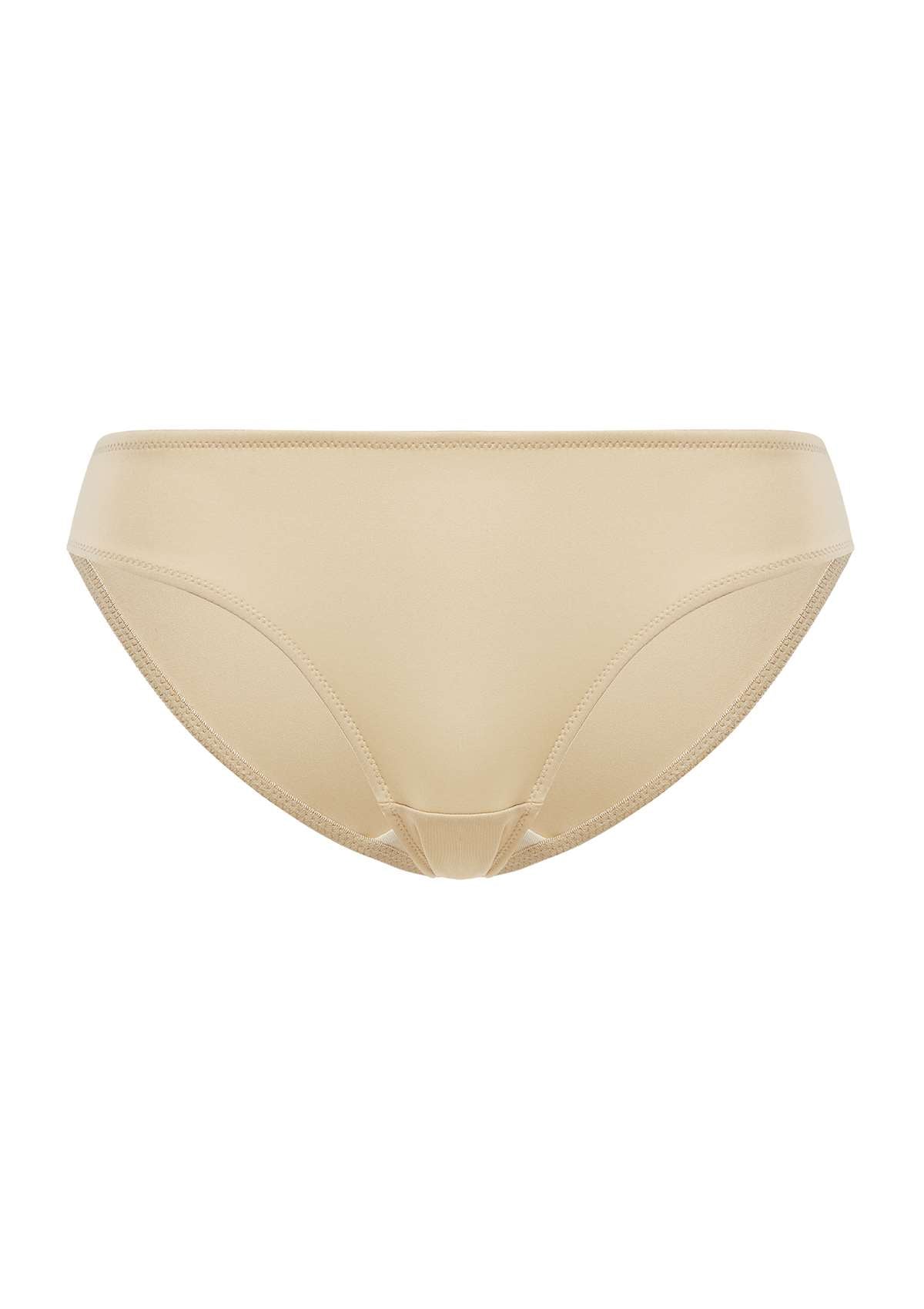 Patricia Smooth Classic Soft Beige Stretch Bikini Underwear - HSIA