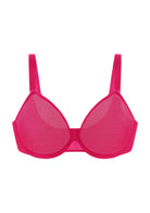 Seraphina Unlined Underwire Sheer Mesh Bra - HSIA