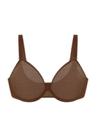 Seraphina Unlined Underwire Sheer Mesh Bra - HSIA