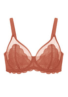 (Cardi B recommends)Mermaid Scales Lace Beige Brown Unlined Bra - HSIA