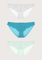 HSIA Sunflower Exquisite Lace Bikini Panties 3 Pack - HSIA