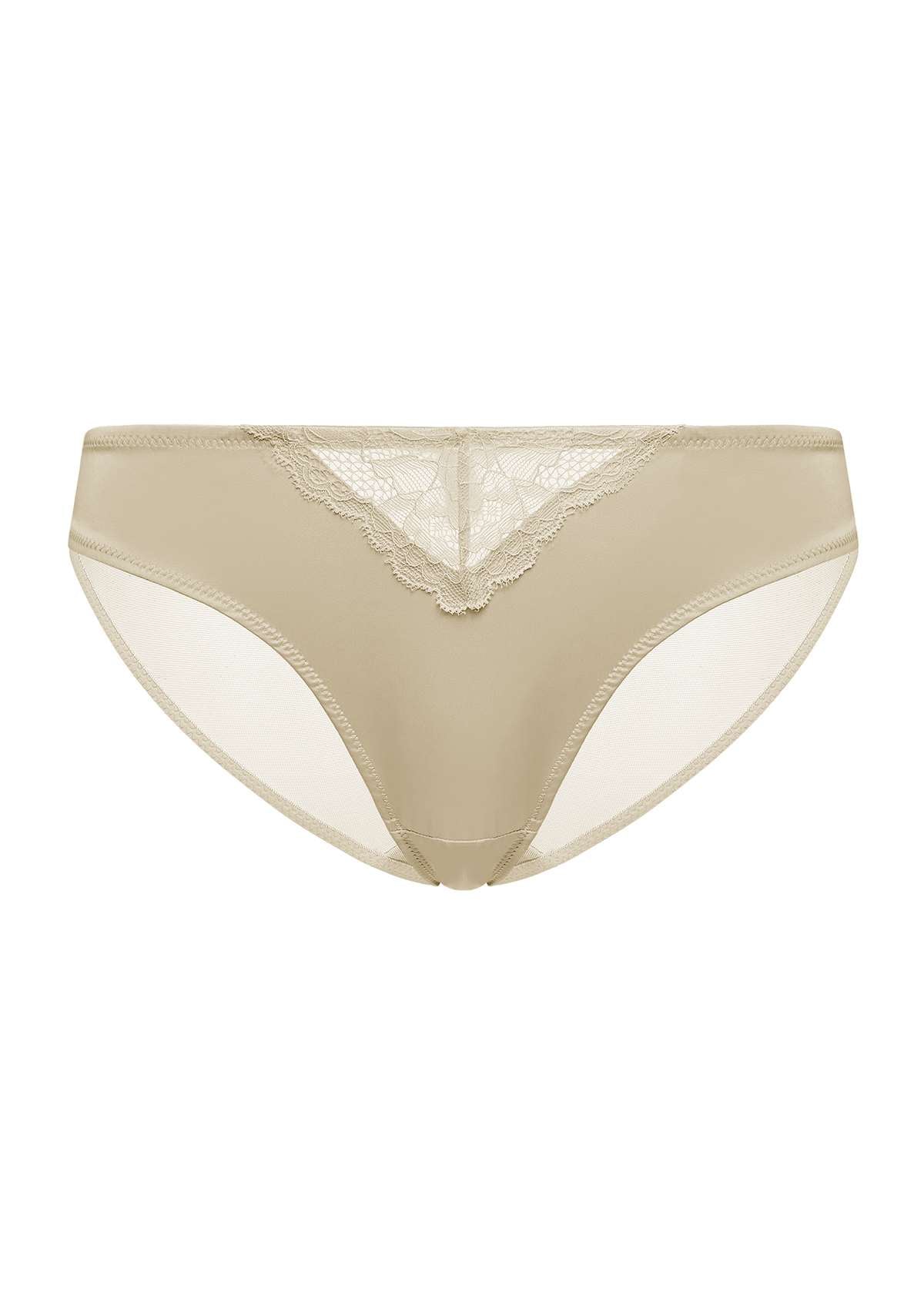 Foxy Satin Floral Lace Bikini Underwear - HSIA