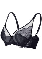 HSIA Blossom Black Unlined Lace Bra - HSIA