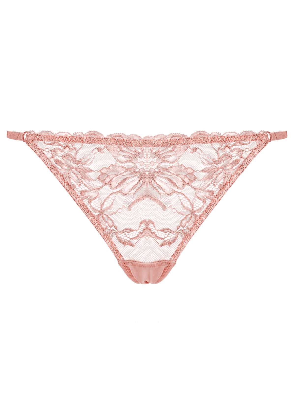 Pretty In Petals Breathable Sexy Lace String Thongs 3 Pack - HSIA