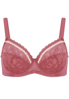 Jessamine Contrast Color Lace Underwire Bra - HSIA