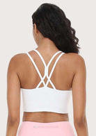 LEAPX Wireless Low-Impact Crisscross Padded Sports Bra - HSIA