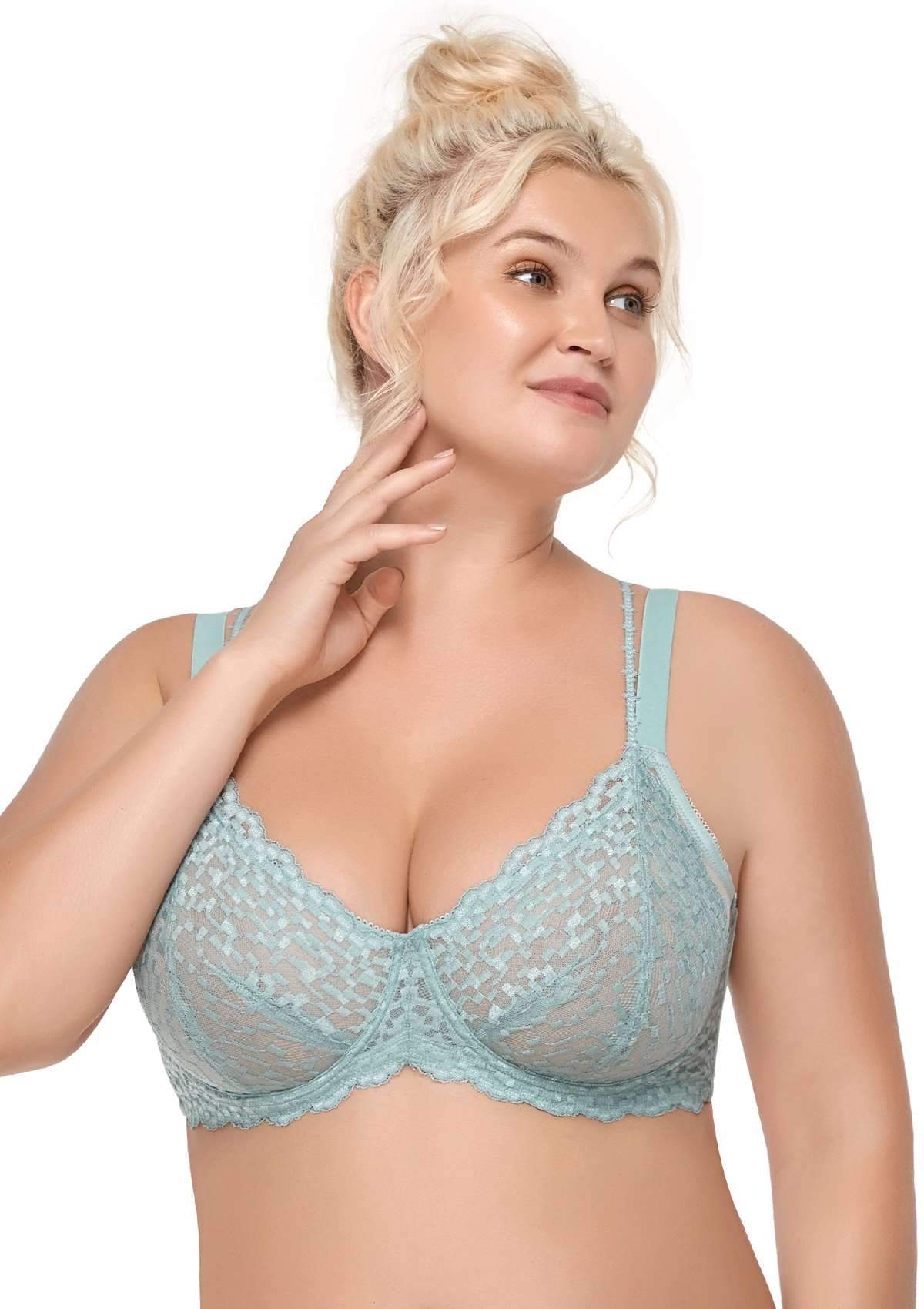 Overkill Double Straps Full Lace Bra - HSIA