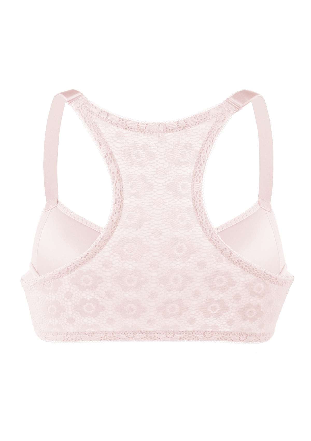 Serena Front-Close Lace-Back Underwire Bra - HSIA