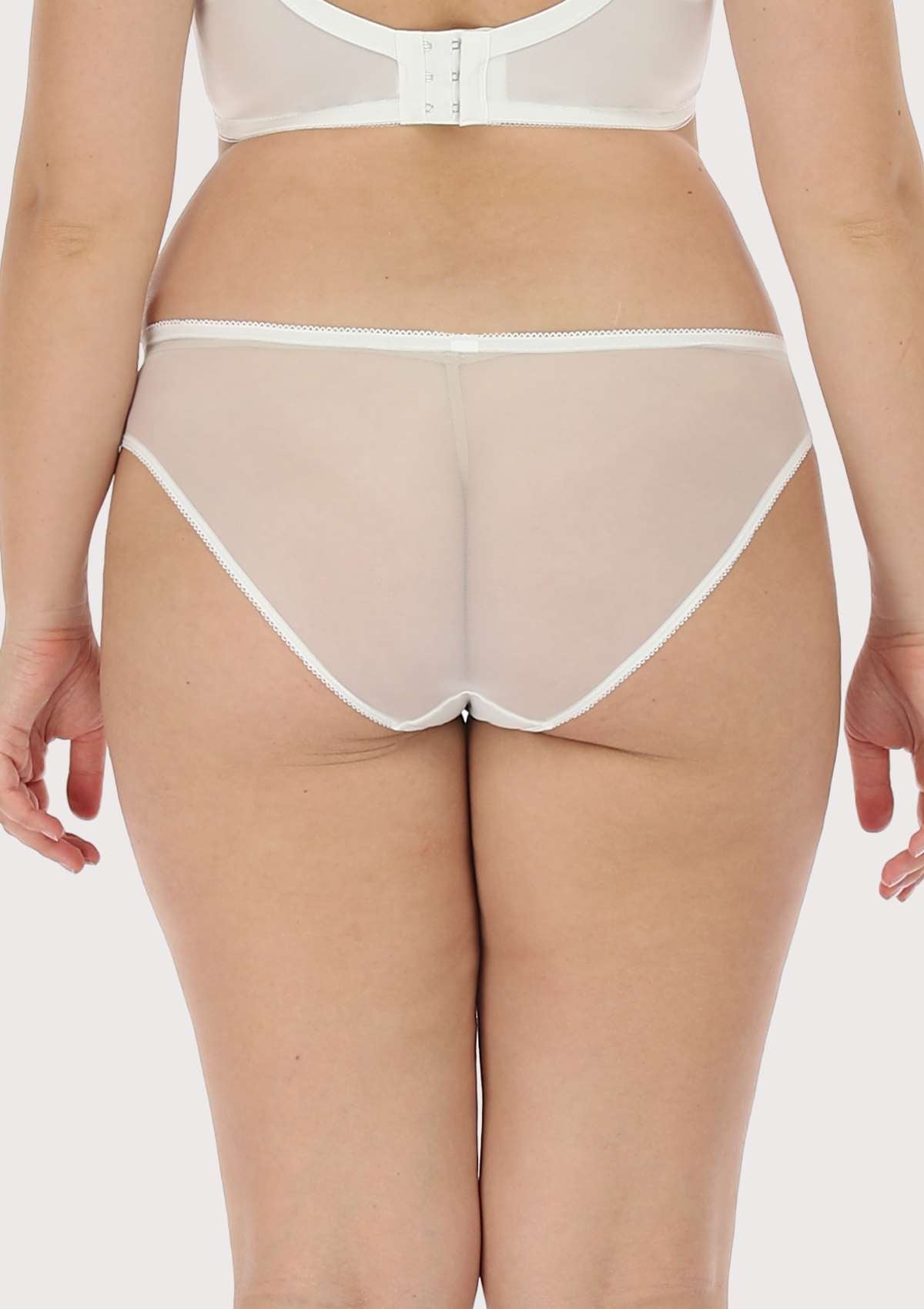 Anemone Lace Dolphin Mid-low Rise Bikini Underwear - HSIA
