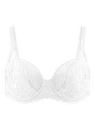 Anemone Unlined White Dolphin Lace Underwire Bra Set - HSIA