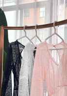 HSIA Lace Long Sleeve Teddy - HSIA