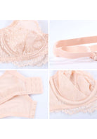 HSIA Purple Sunflower Underwire Lace Bra - HSIA