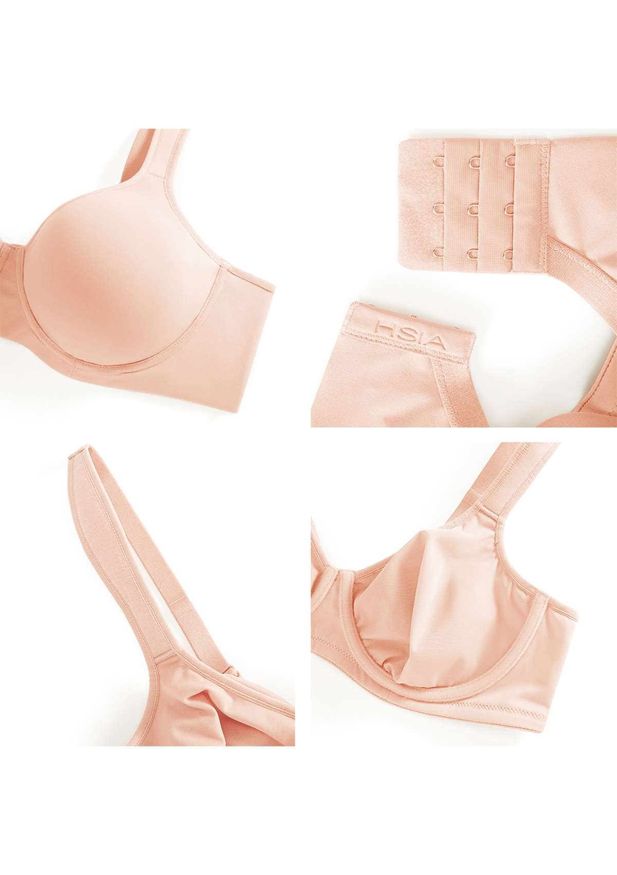 HSIA HSIA Ultimate Soft T-shirt Unlined Underwire Bra